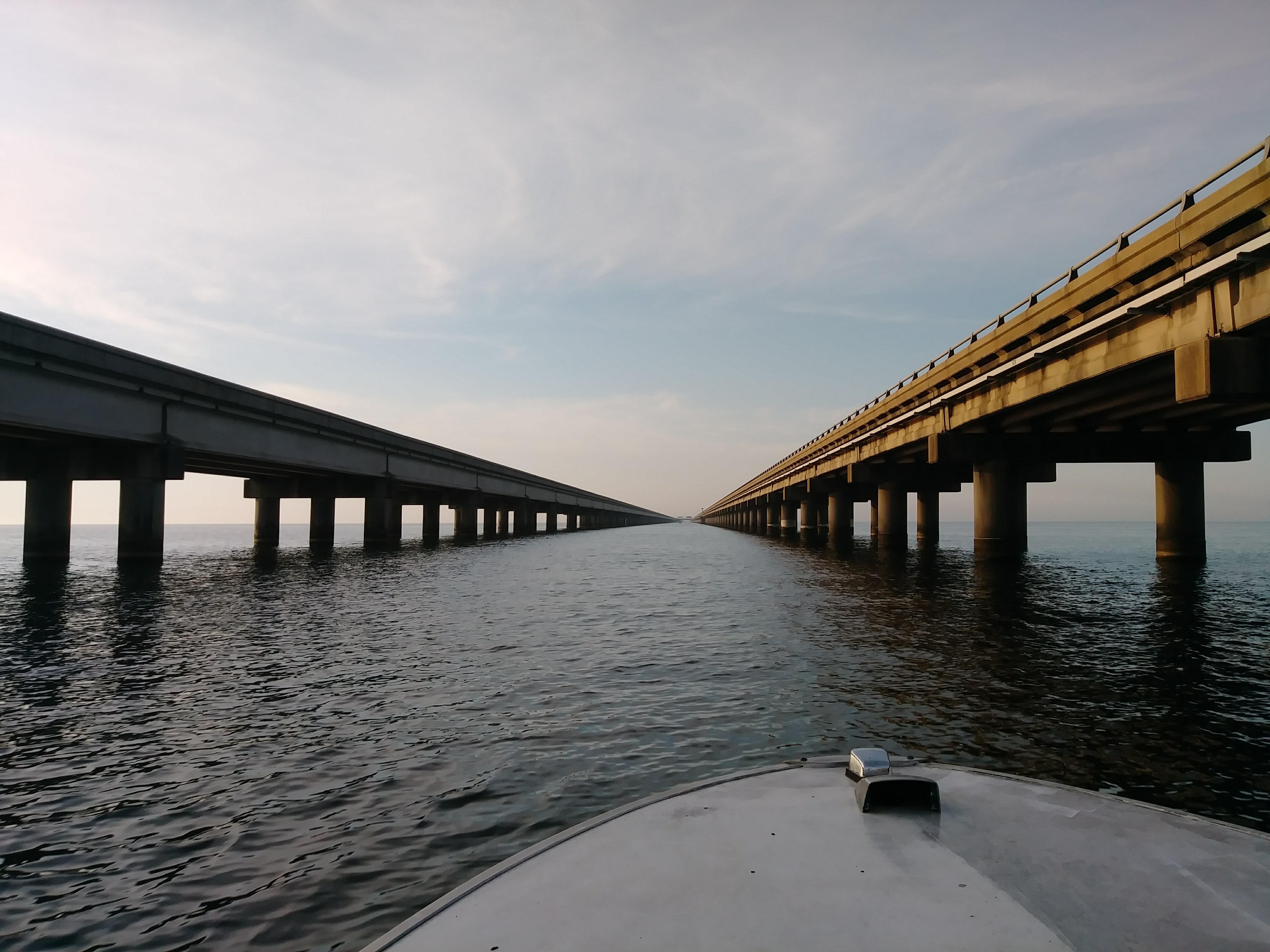 Bridge water and current corridor in Southeast Louisiana